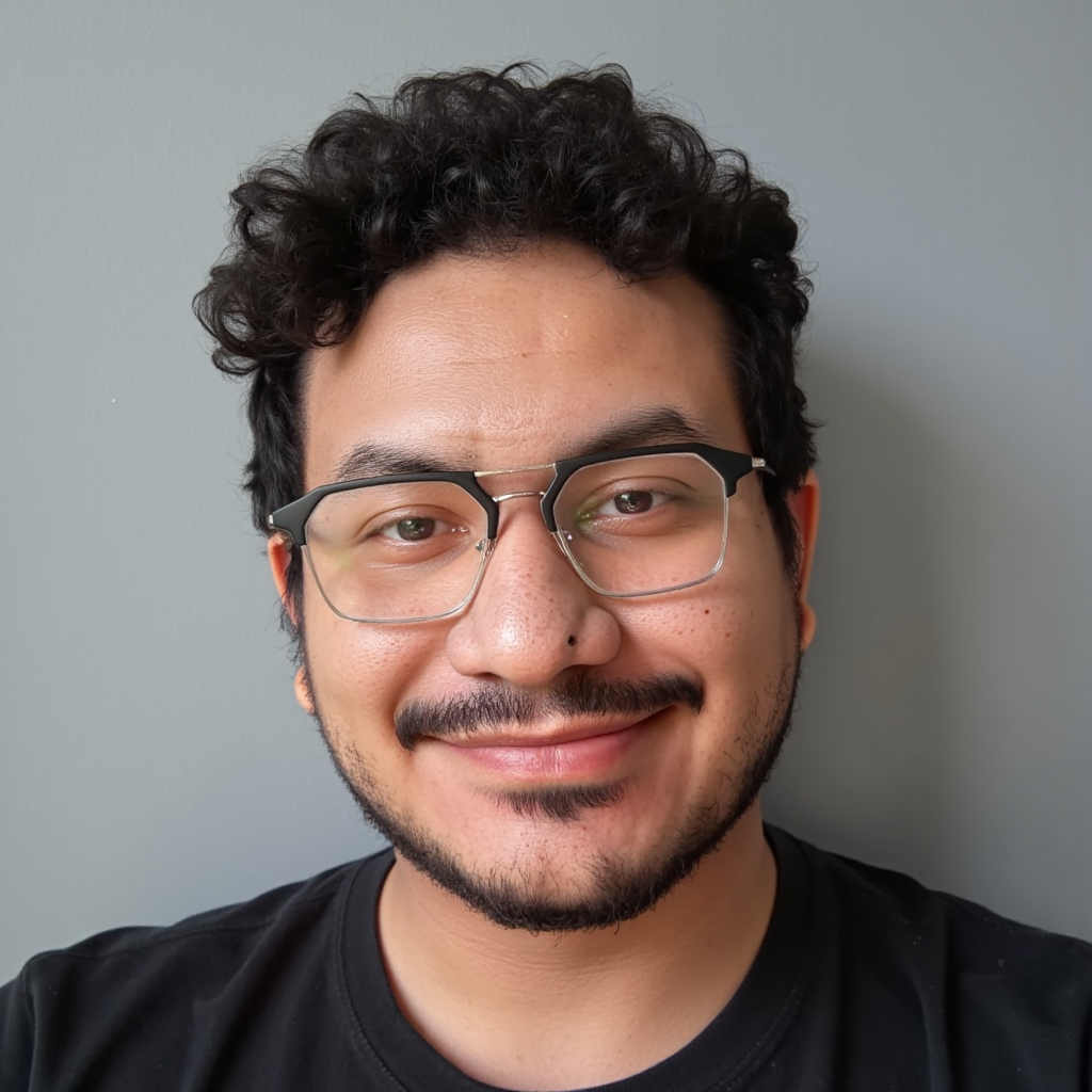 Samuel Ochoa at his desk